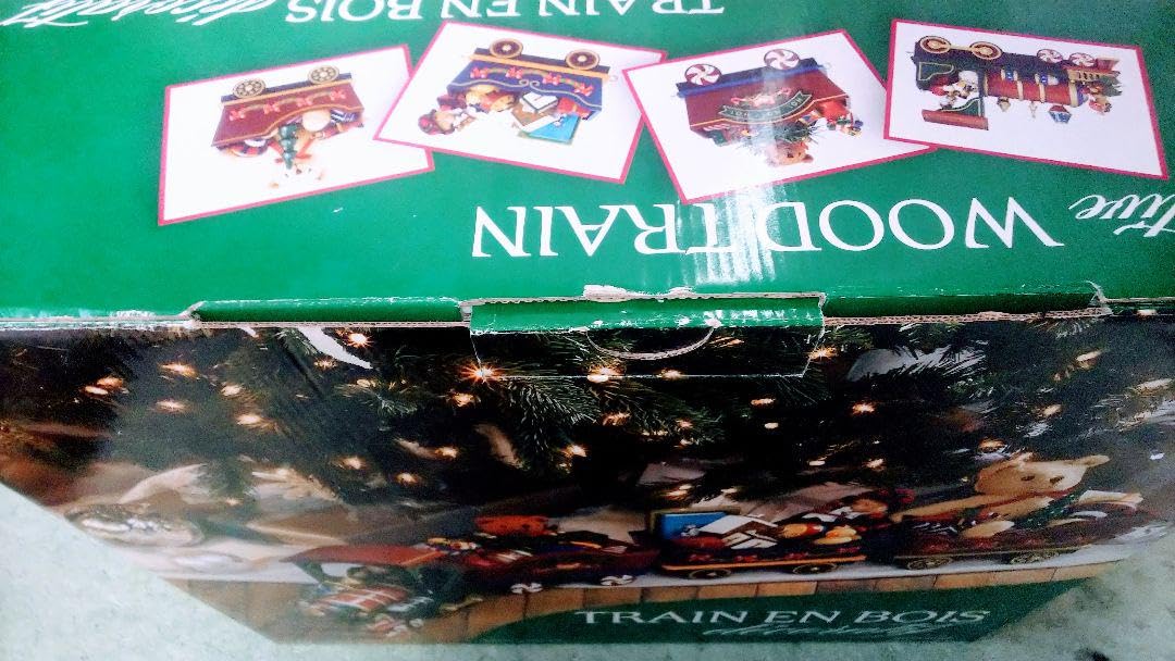 Amazon.co.jp: TR EN BOIS Christmas Train Large Teddy Bear : Toys